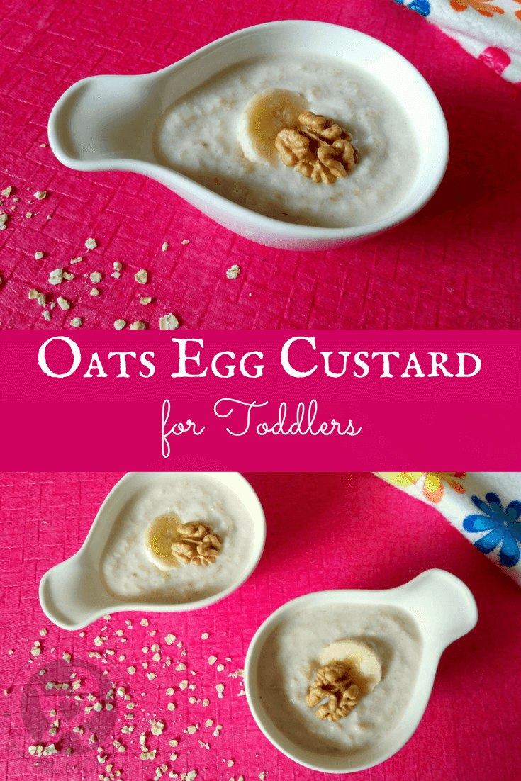 Custard is a soft, creamy dessert that's ideal for young kids, and we've gone and made it healthier by adding oats to it! Check out this Oats Egg Custard that's perfect for toddlers. #custard