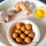 This winter, give your toddler an immunity boost with kitchen staples with these Jaggery Ginger Turmeric Balls - an easy, no-cook kid-friendly recipe!