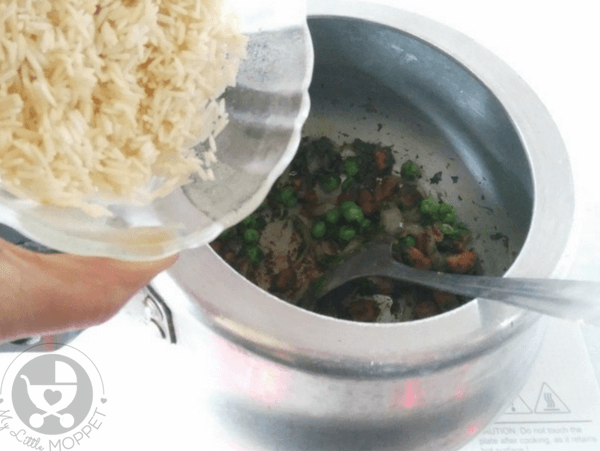 coriander vegetable rice