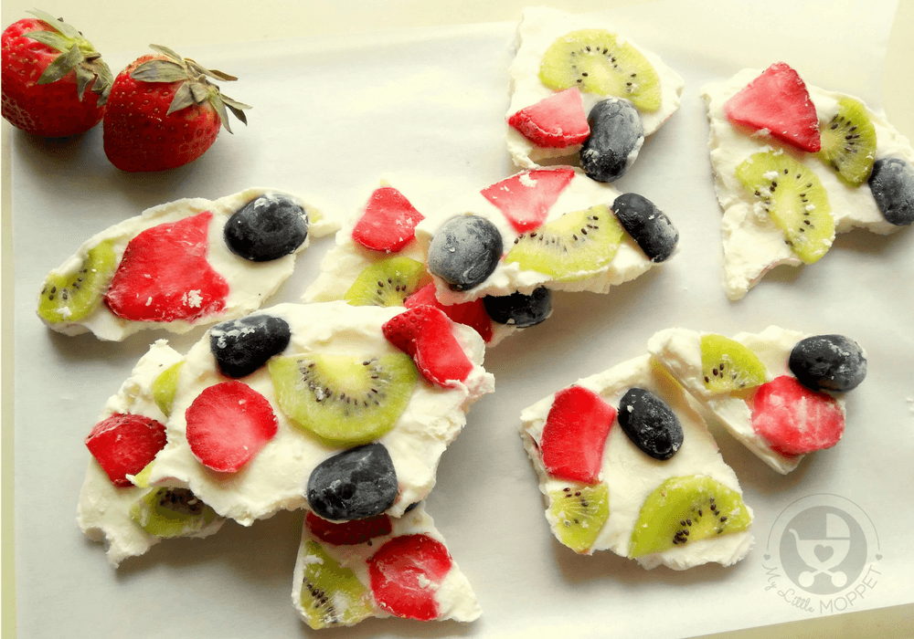 Healthy Frozen Yogurt Bark for Kids