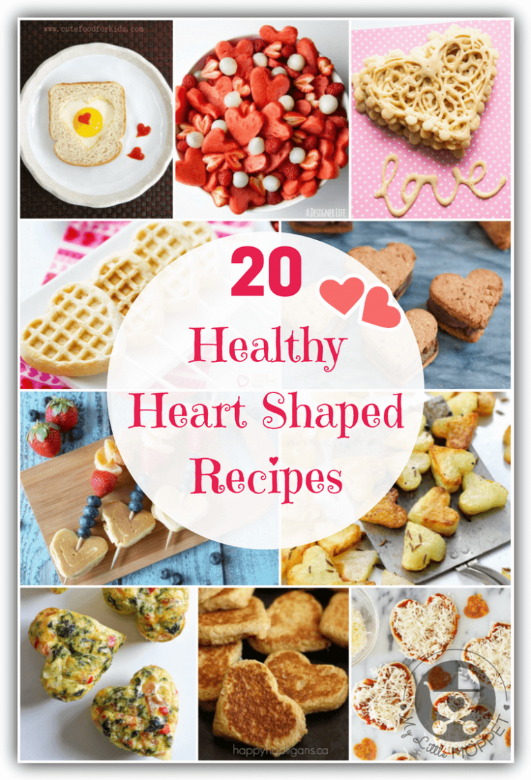 20 Healthy Heart Shaped Recipes for Kids