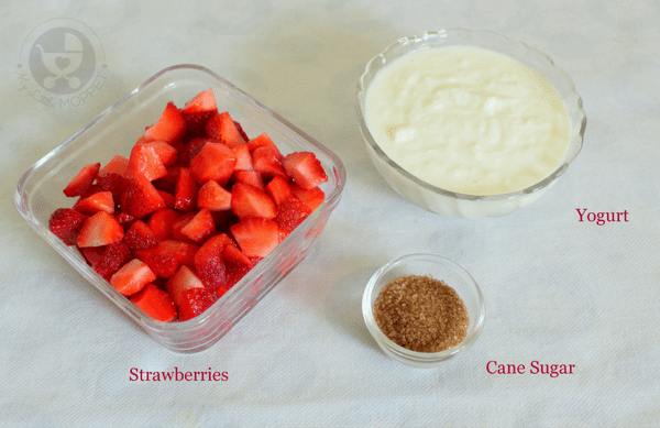 Ingredients needed for Strawberry Lassi Recipe