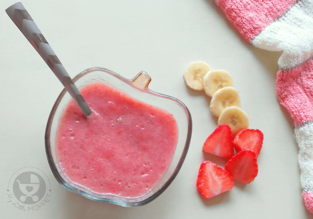 Strawberry Banana Puree for Babies