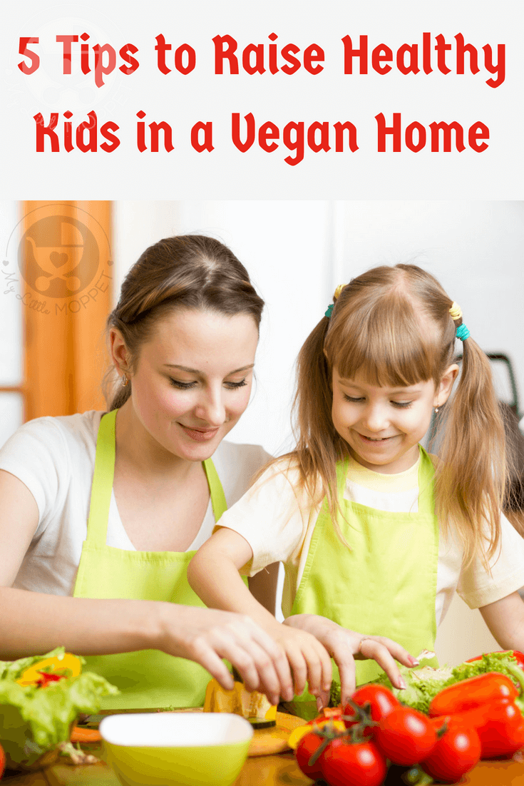 A vegan diet excludes certain foods, but it can still be healthy! Here are 5 simple tips to raise healthy kids in a vegan household without any stress!