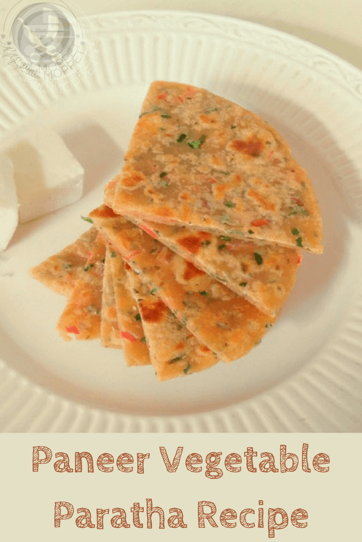 Parathas make excellent finger foods for babies, and are also a good way to introduce healthy ingredients! Make this paneer vegetable paratha for your kids - for breakfast, lunch or dinner!