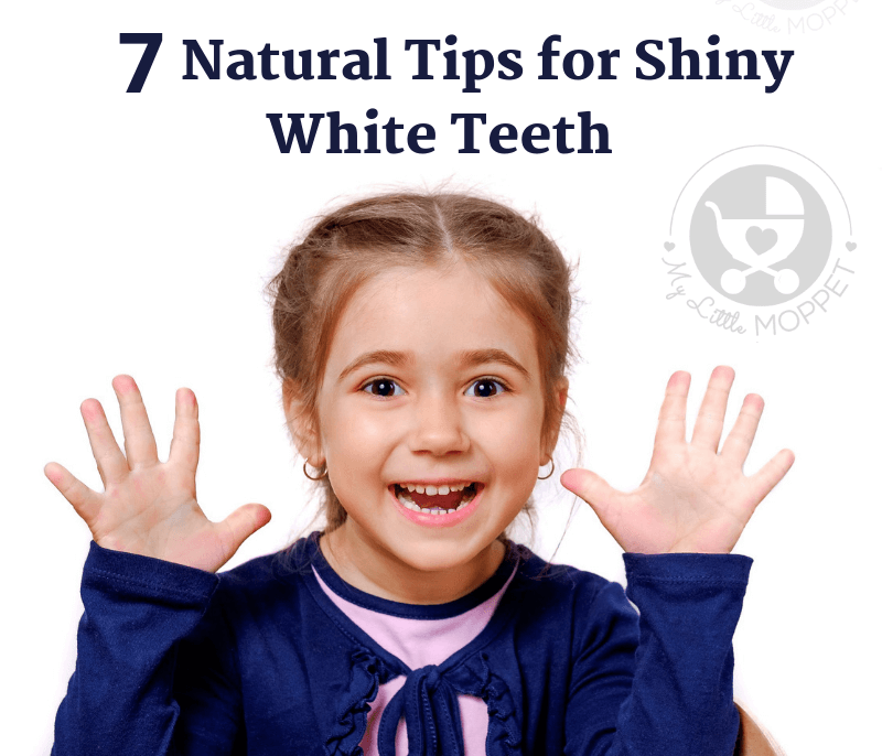A bright smile doesn't have to involve complex chemical methods - here are 7 Natural Tips for Shiny White Teeth that can be used by both kids and adults!