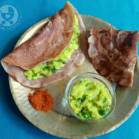 Here's a twist on the traditional Masala Dosa - Stuffed Water Chestnut Dosa, made with the nutritious Singhada Atta and a delicious potato masala!
