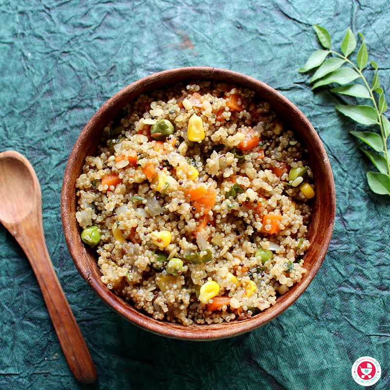 Quinoa vegetable upma a nutritious gluten free recipe