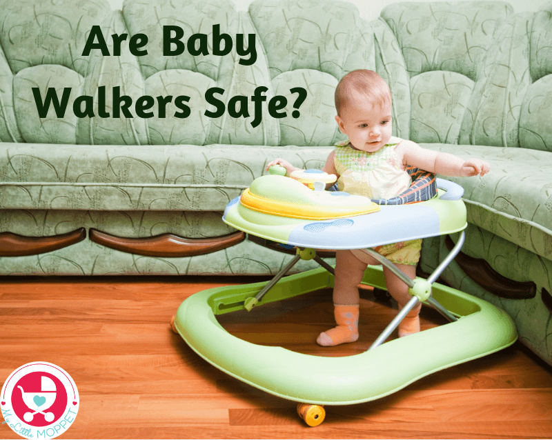 Are Baby Walkers Safe for your Baby? Find out about the pros & cons of baby walkers as well as alternatives to help your baby grow healthy, happy & active.