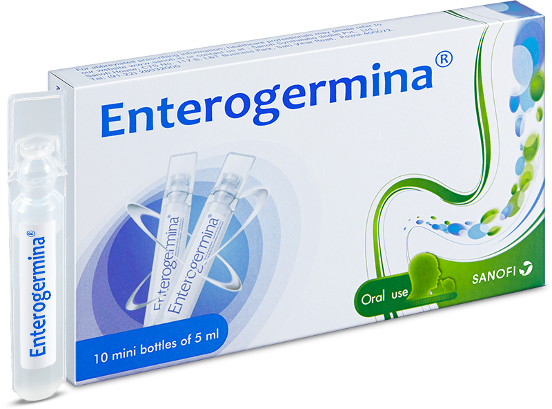 Enterogermina Carton with Mini Bottles