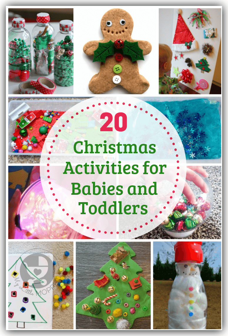 Even little babies and toddlers can enjoy the holiday season with these Christmas Activities for Babies and Toddlers that also help develop motor skills!