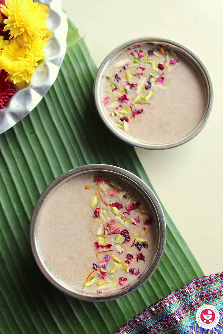 Enjoy this festive season the healthy way with a nourishing and delicious Millet Kheer! Made of organic jaggery and dry fruits powder, this is a super food recipe!