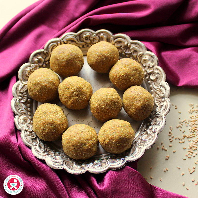 Immunobooster Jaggery Ladoo Recipe is a tasty way to boost the immunity of toddlers to adults. Easy to make and highly nutritious.