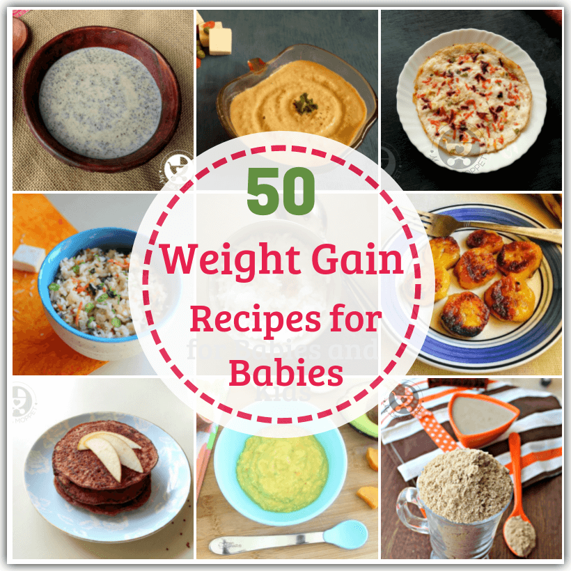 If you're looking for ways to include high calorie foods in your baby's diet, check out these healthy and easy Weight Gain Recipes for Babies Under One.