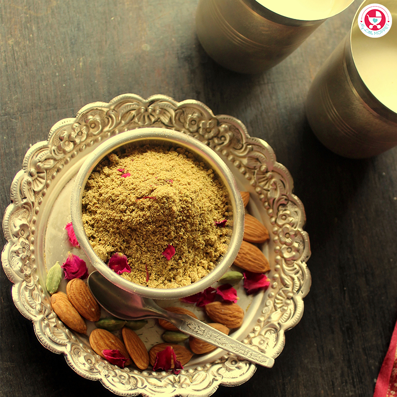 Make your very own Instant Thandai Mix so you'll always be ready with a refreshing, healthy and quick drink on a hot summer day!