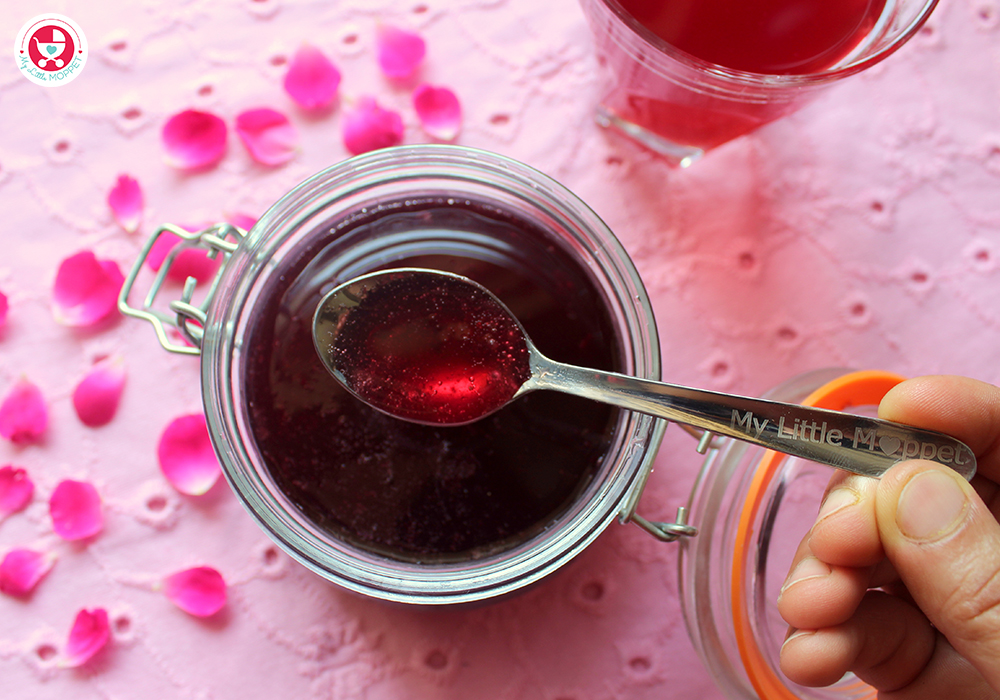 Natural Rose Syrup for Kids