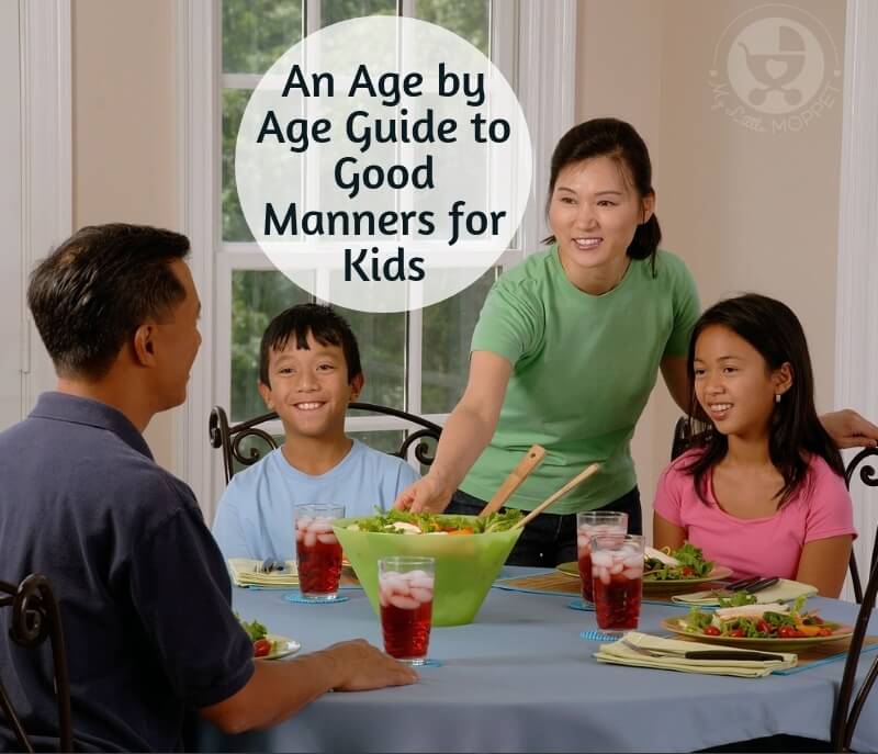 Manners are sorely lacking in today's world. Here's an age wise guide to Guide to Good Manners for Kids so you can raise them to be kind and helpful adults.
