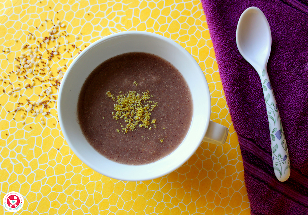 Apple Ragi Porridge for Babies