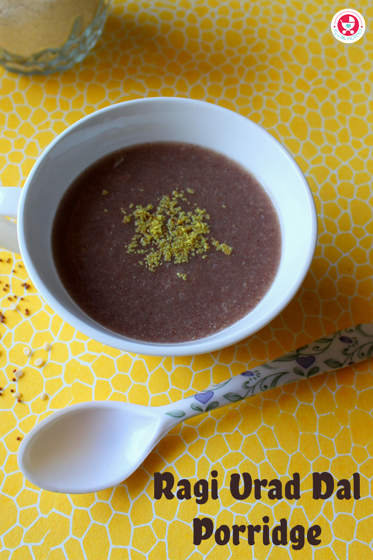Ragi Urad Dal Porridge A healthy breakfast recipe for babies and kids