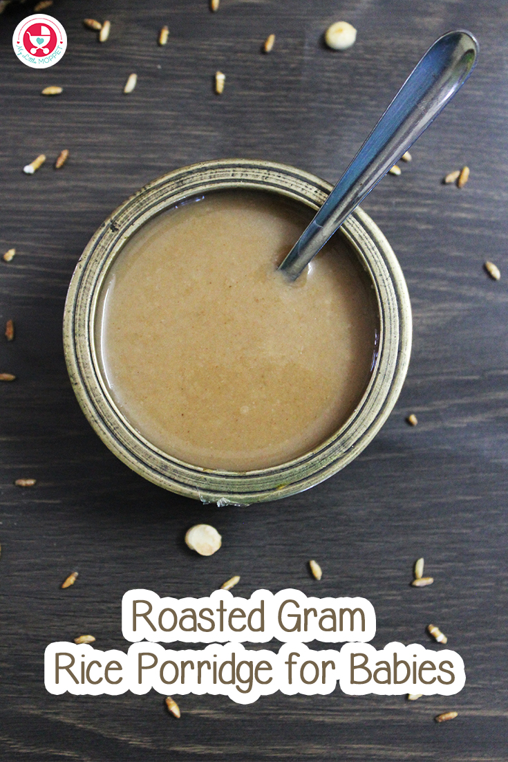 Roasted Gram Rice Porridge for Babies [Homemade fiber rich porridge]