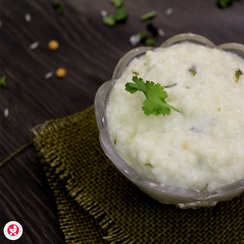 Here is a nutritious as well as yummy coriander curd khichdi recipe for you! The ingredients are highly nutritious & help in growth and development of baby.
