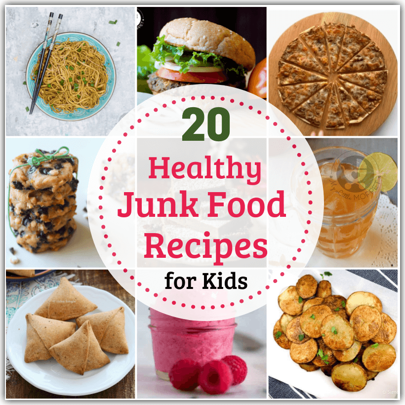 Healthy Junk Food - is it even possible? Yes, and we'll show you how with a collection of healthy junk food recipes for kids, including their favorites!