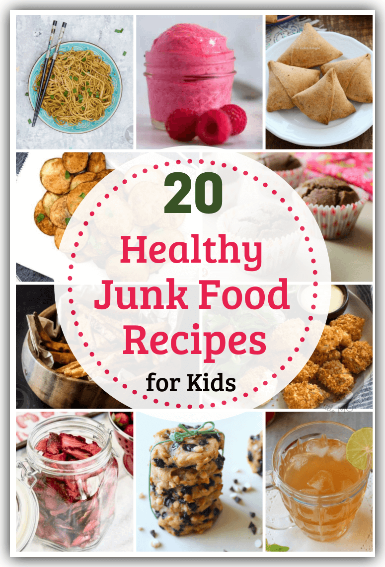 Healthy Junk Food - is it even possible? Yes, and we'll show you how with a collection of healthy junk food recipes for kids, including their favorites!