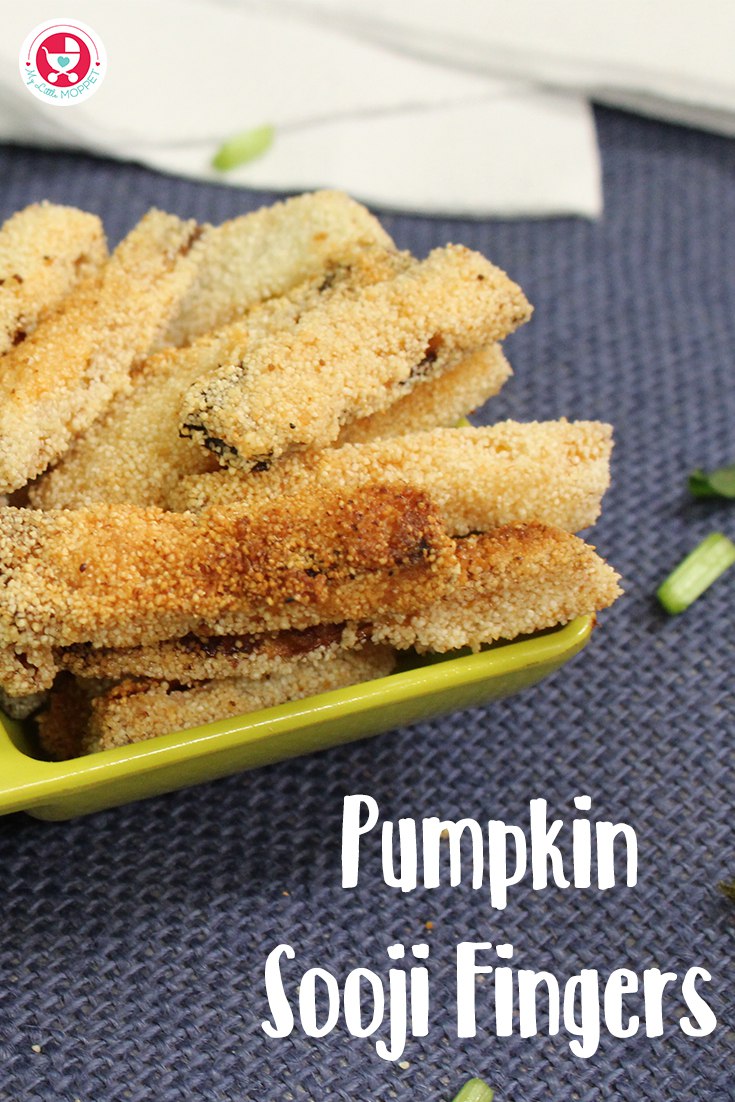 Pumpkin Sooji Fingers for Babies and Kids is an immunity boosting nutritious finger food recipe, which is made with the nutrient rich pumpkin. 