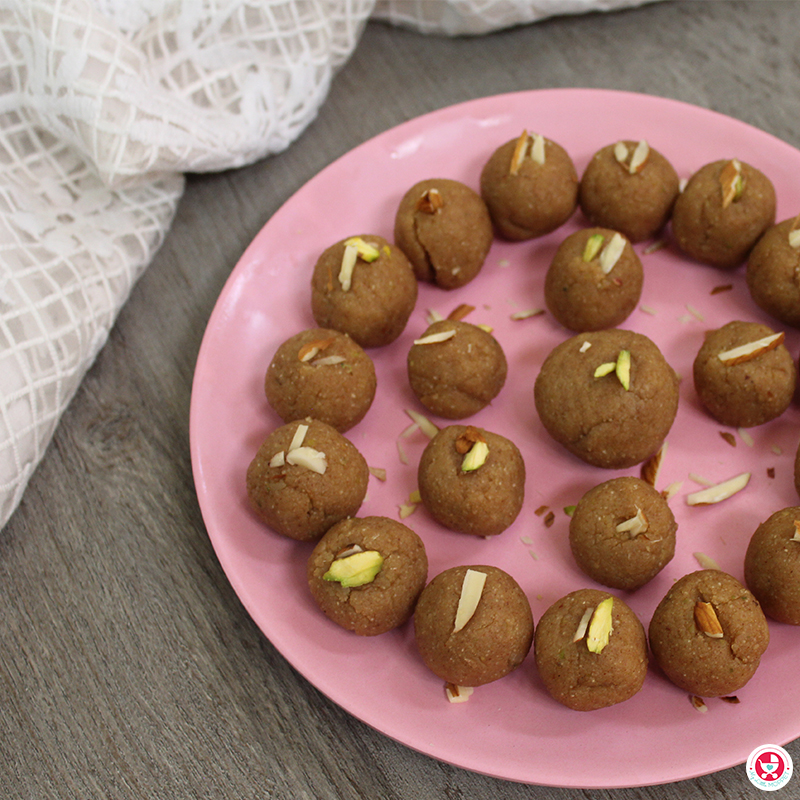Sooji/Rava Dates Balls [ No Sugar Sweet Recipe for Kids] is a guilt free immunity and energy boosting snack recipe for toddlers to adults.