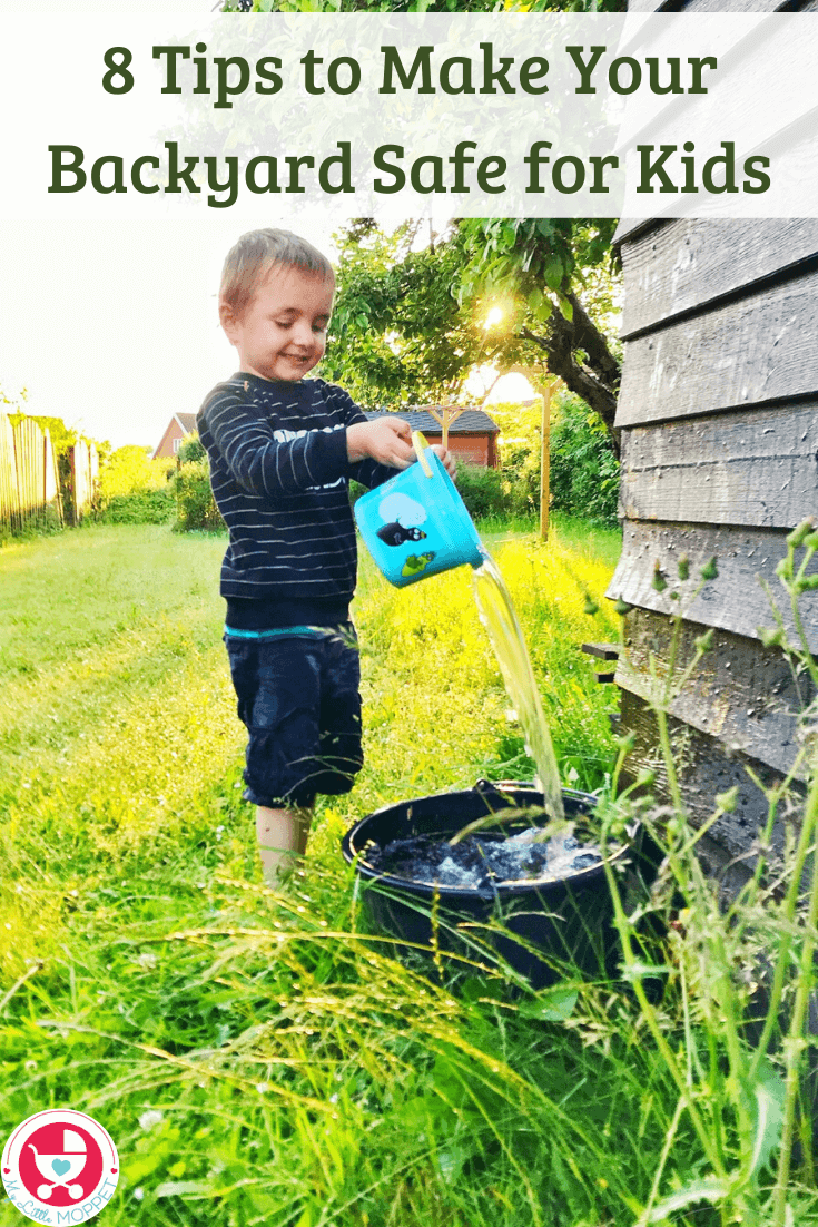 Want to ensure your kids are safe outside? Here are 8 easy and frugal Tips to Make Your Backyard Safe for Kids during this time.