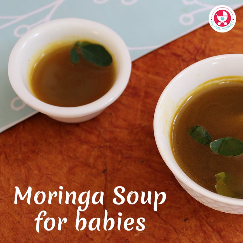 Moringa soup for babies [Immunity Boosting ironrich soup recipe]