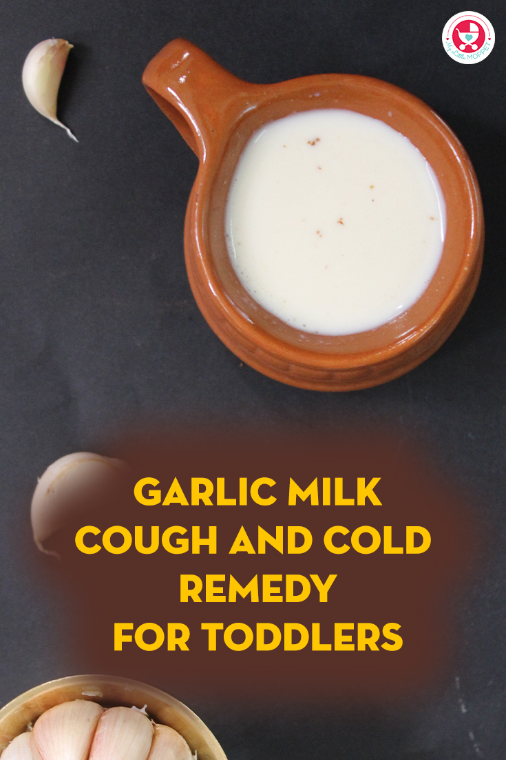 A Perfect natural remedy for toddlers to adults!!! Check our garlic milk cough and cold remedy for toddlers made from garlic, palm sugar and milk.