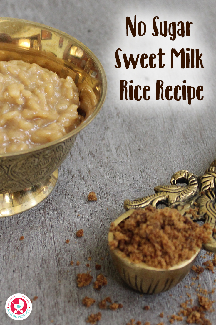  No Sugar Sweet Milk Rice Recipe [Easy homemade Milk Rice for Kids] is a simplest and the best way to add the nutritious milk in your fussy kid's diet!