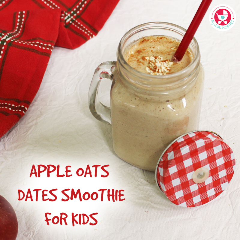 Apple Oats Dates Smoothie for Kids