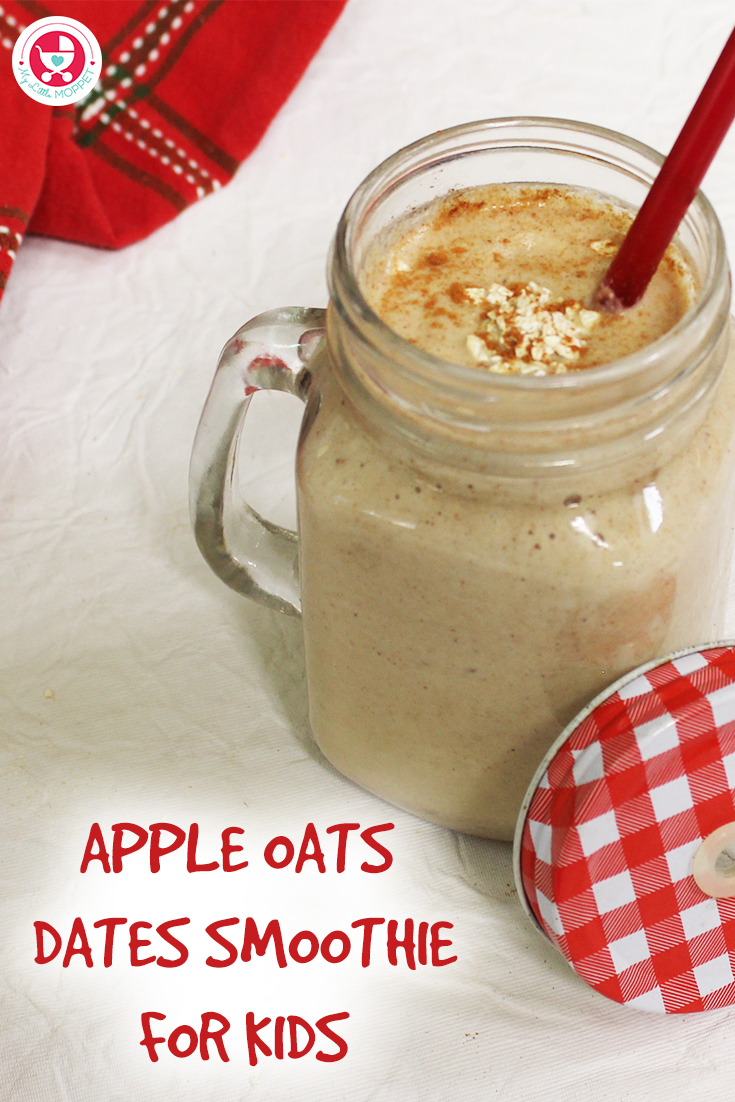 Apple Oats Dates Smoothie for Kids