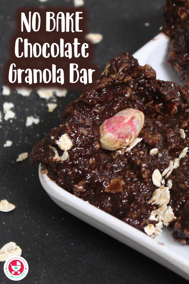 “NO BAKE Chocolate Granola Bar” is loaded with the goodness of oats, dates and nuts. It’s a simple but a yummy treat for your kids.