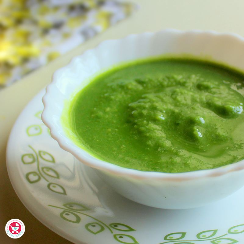 Chickpea Spinach Puree for Babies