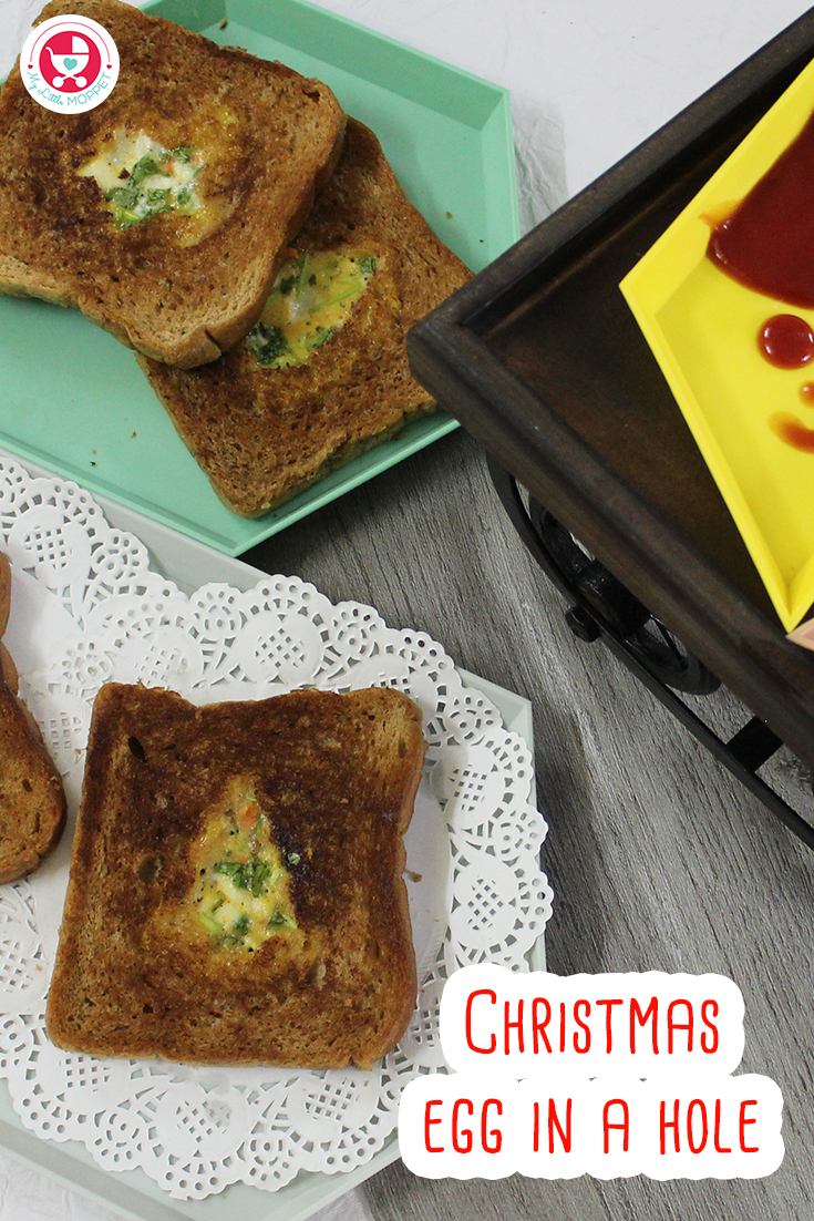 Check out our yummy Christmas snack “Christmas Egg in a Hole Recipe”! The best recipe to make your kids enjoy and cherish the Christmas moments.