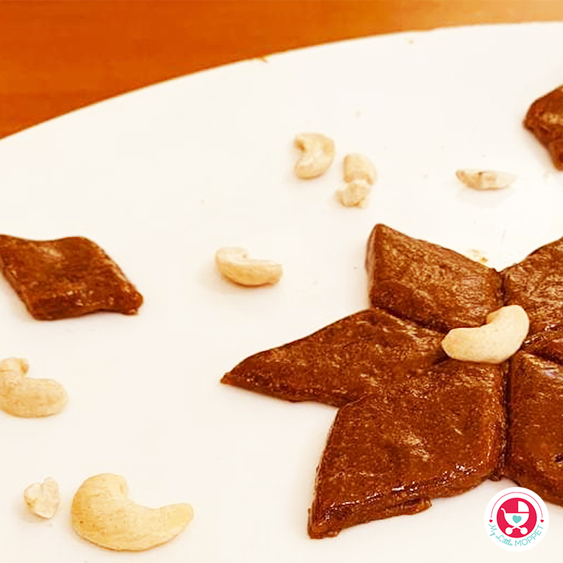 Try out and enjoy watching your kid’s taste buds getting addicted to our super healthy dessert Kaju Katli Recipe [ No sugar Cashew Barfi for Kids]!
