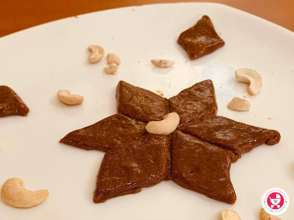 Kaju Katli Recipe [ No sugar Cashew Barfi for Kids]