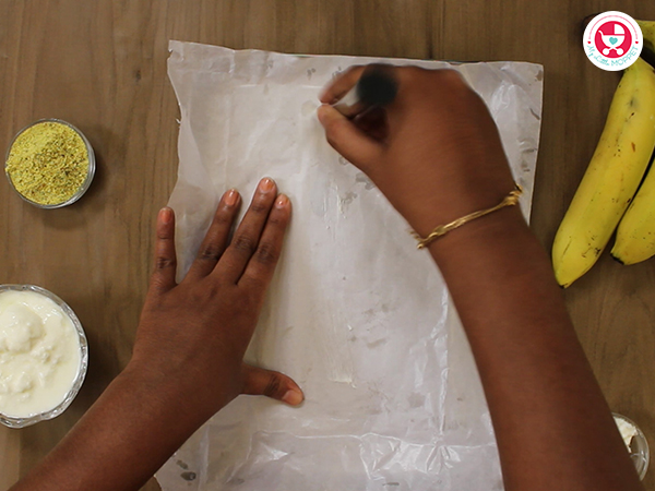 frozen banana for teething