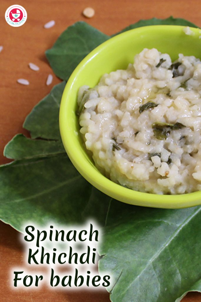 Spinach khichdi