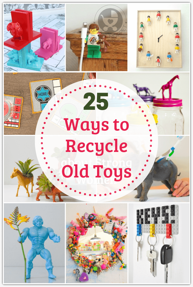 Don't know what to do with old toys? Here are 25 Ways to Recycle Toys this Global Recycling Day, so you get more use out of something you would have tossed!