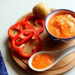 Red bell pepper potato puree recipe brings your baby a lovely combination of yummy, creamy texture and mildly sweet taste!
