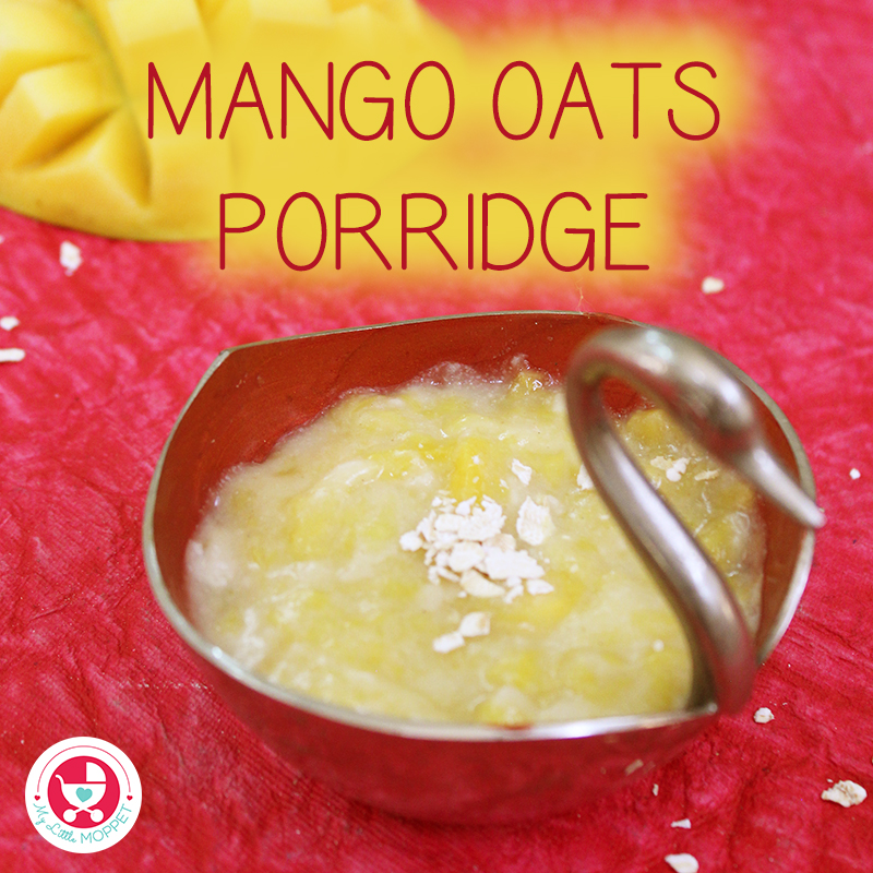 Mango Oats Porridge for Babies