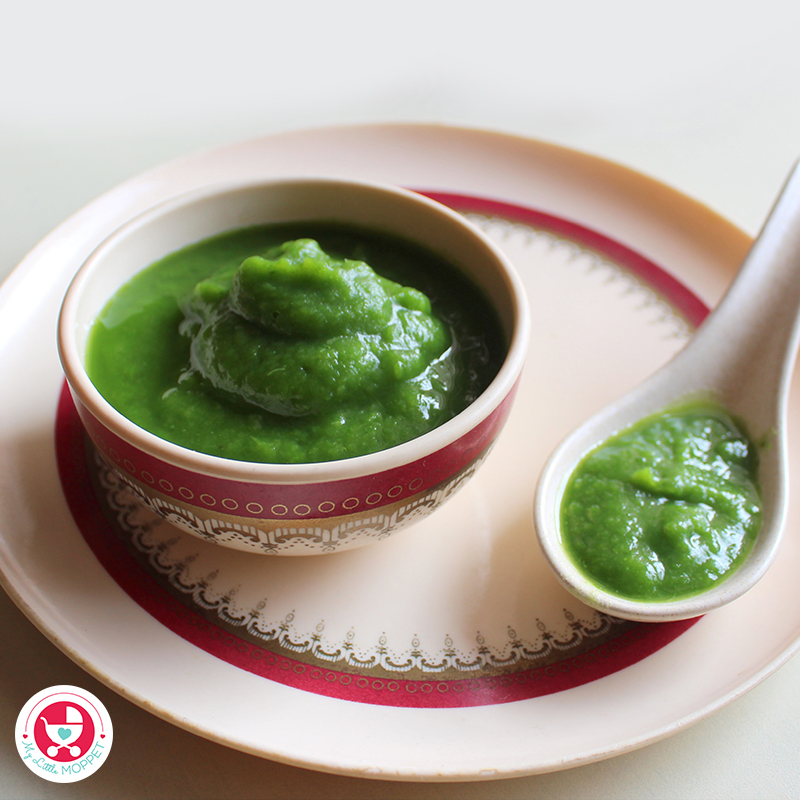 Sweet Potato Spinach Puree is nutrient dense and delicious in taste. An ideal stage 2 puree recipe for babies which can be introduced around 7 to 8 months.