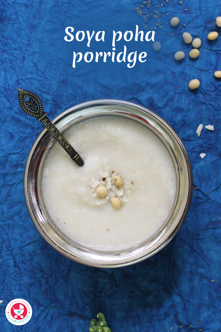 Our Soya Poha Porridge Powder is an energy rich, wholesome meal for your baby that includes proteins, vitamins and some essential micronutrients!