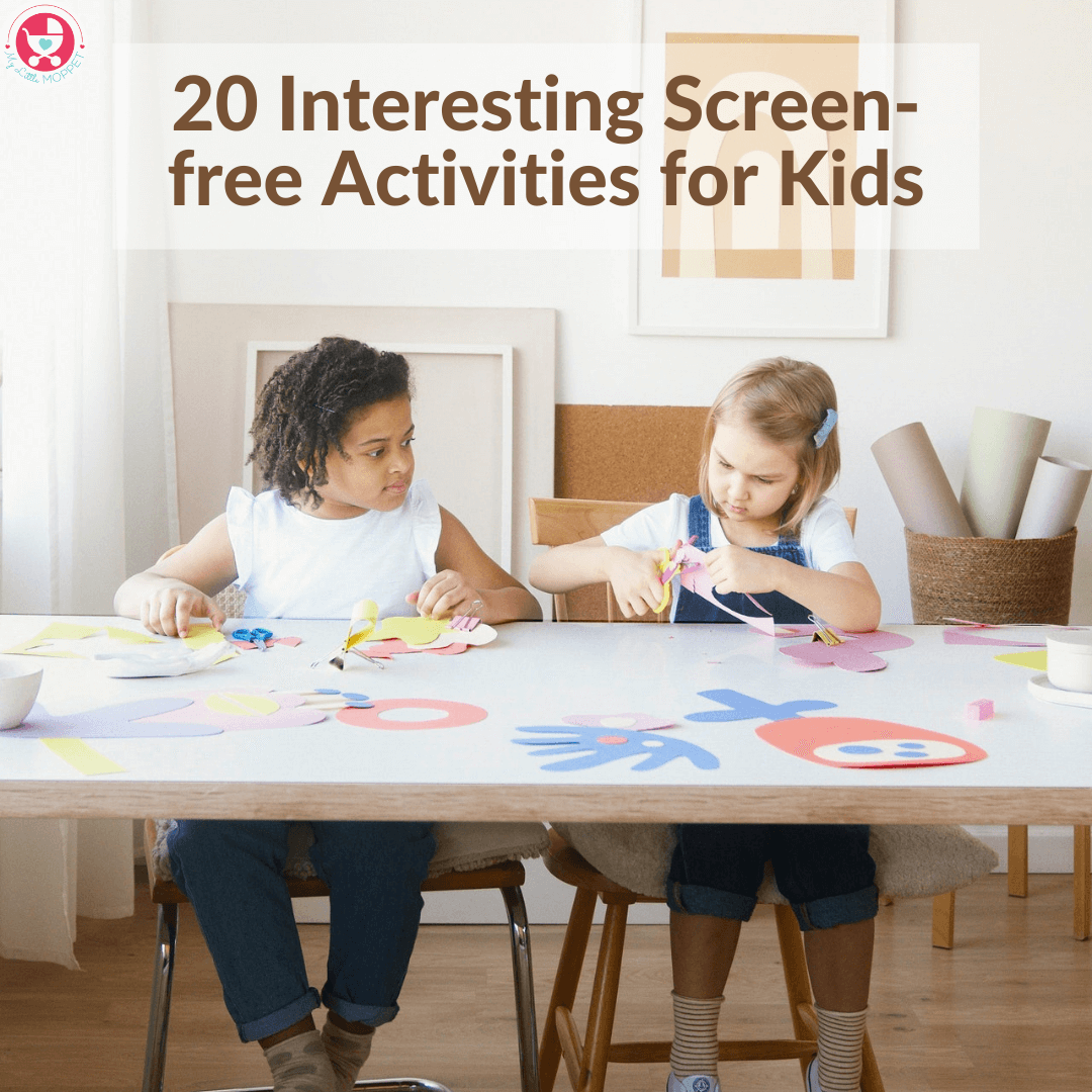 Kids stuck on screens all day? Give their eyes a rest with these Interesting Screen-free Activities for Kids, suitable for kids of all ages!