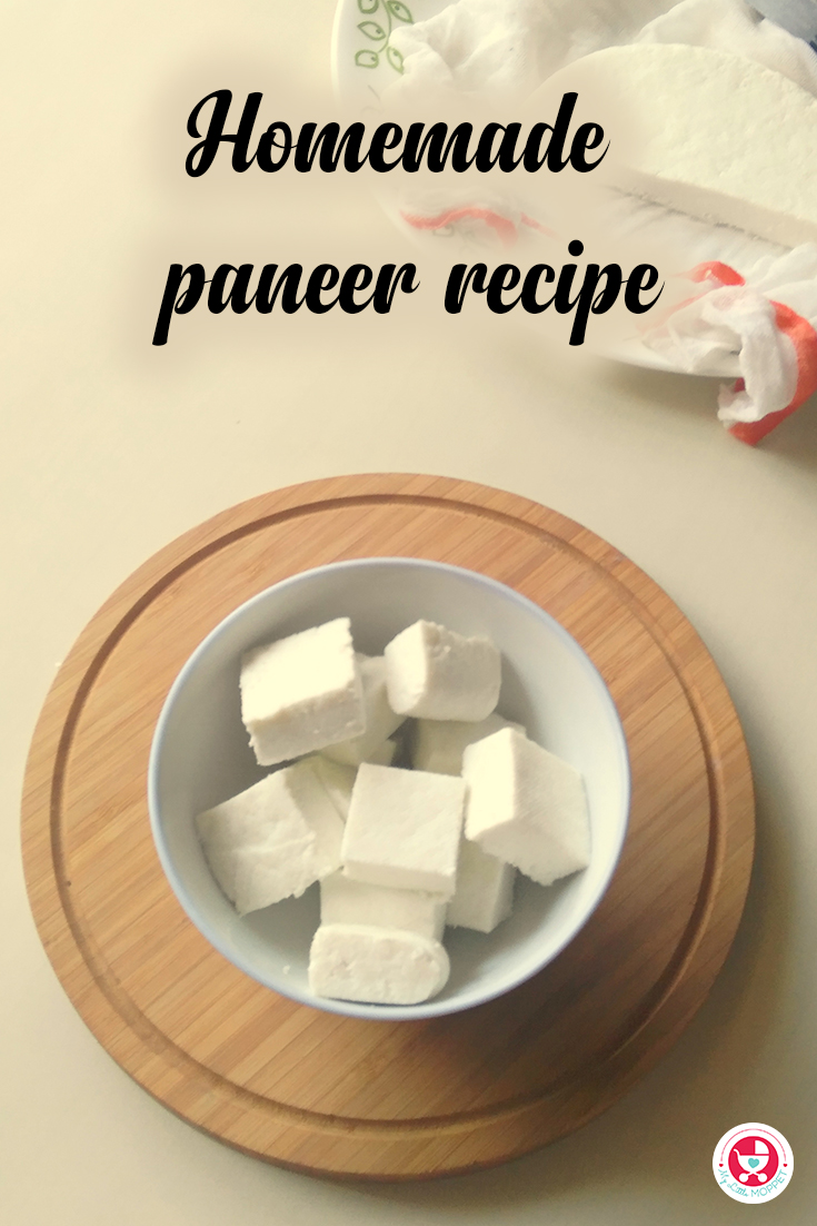 Here is a simple protein rich addon to nutrify any recipe! A delicious and calcium rich Homemade Paneer Recipe [How to make paneer at Home?] for you! 