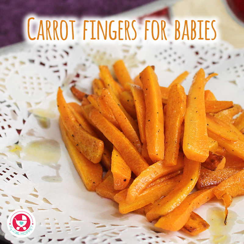Carrot Fingers for Babies [ Easy & Healthy Finger food for Baby/Kids]